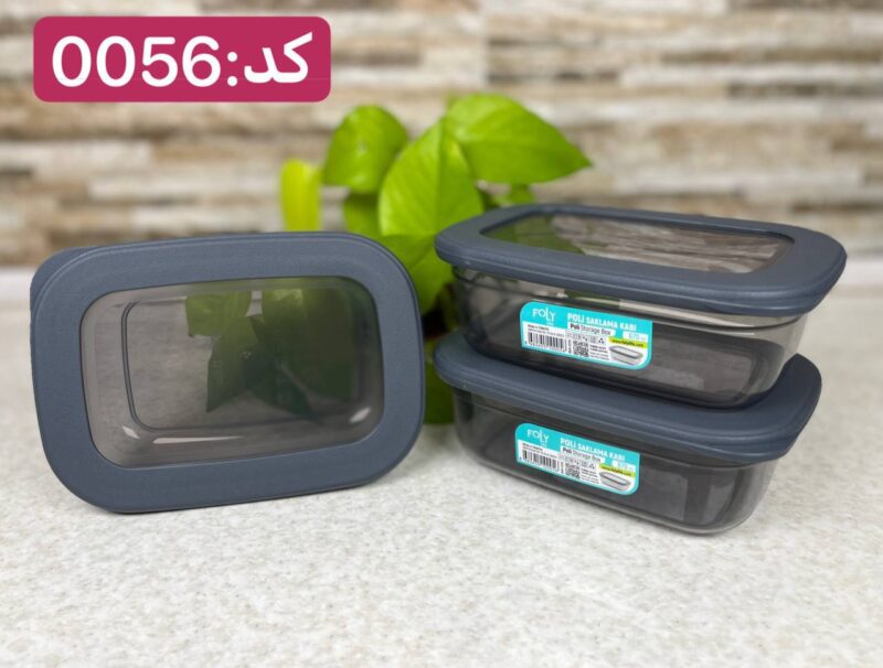 بانکه درب سیلیکونی فولی لایف مستطیلی ۶۷۰ میلی لیتری چهاررنگ  کد POLI SAK 0056