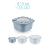 ظرف نگهدارنده وکیوم ماکرویو 600 میلی برند سافت شف ترکیه کد ELEGANT -00691