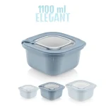 ظرف نگهدارنده وکیوم ماکرویو 1100 میلی برند سافت شف ترکیه کد ELEGANT -00692