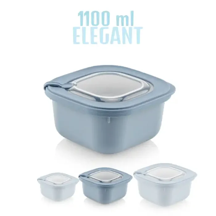 ظرف نگهدارنده وکیوم ماکرویو 1100 میلی برند سافت شف ترکیه کد ELEGANT -00692 - تصویر 1