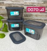 بانکه مستطیلی درب سلیکونی فولی لایف ترکیه 1300 میلی لیتری چهاررنگ  کد Poli 0070 - تصویر 7