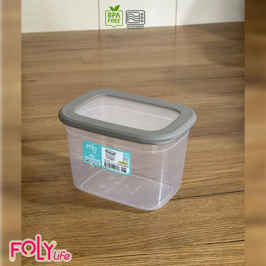 بانکه مستطیلی درب سلیکونی فولی لایف ترکیه 1300 میلی لیتری چهاررنگ  کد POLI SAK 0070 - تصویر 7