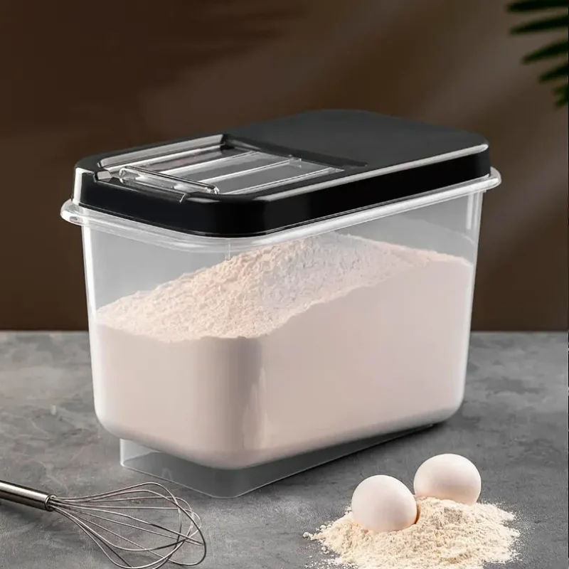 ظرف نگهدارنده مالتی باکس 10 لیتری  درب کشویی  برند سافت شف ترکیه رنگ مشکی کد 00766