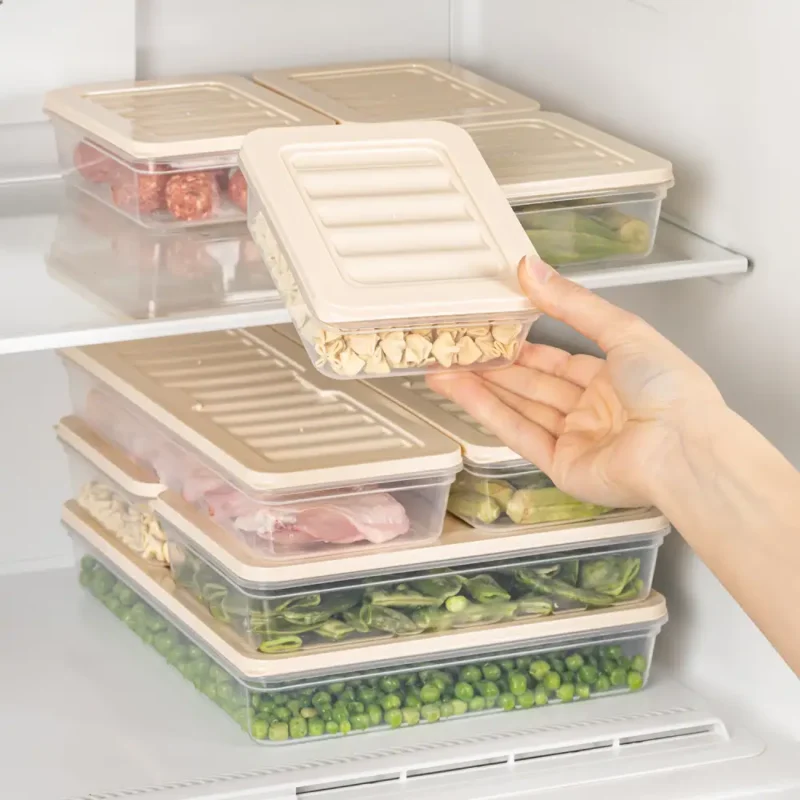 ظرف یخچالی مستطیلی سافت شف ترکیه حجم ۱۲۰۰ میلی کد 00982