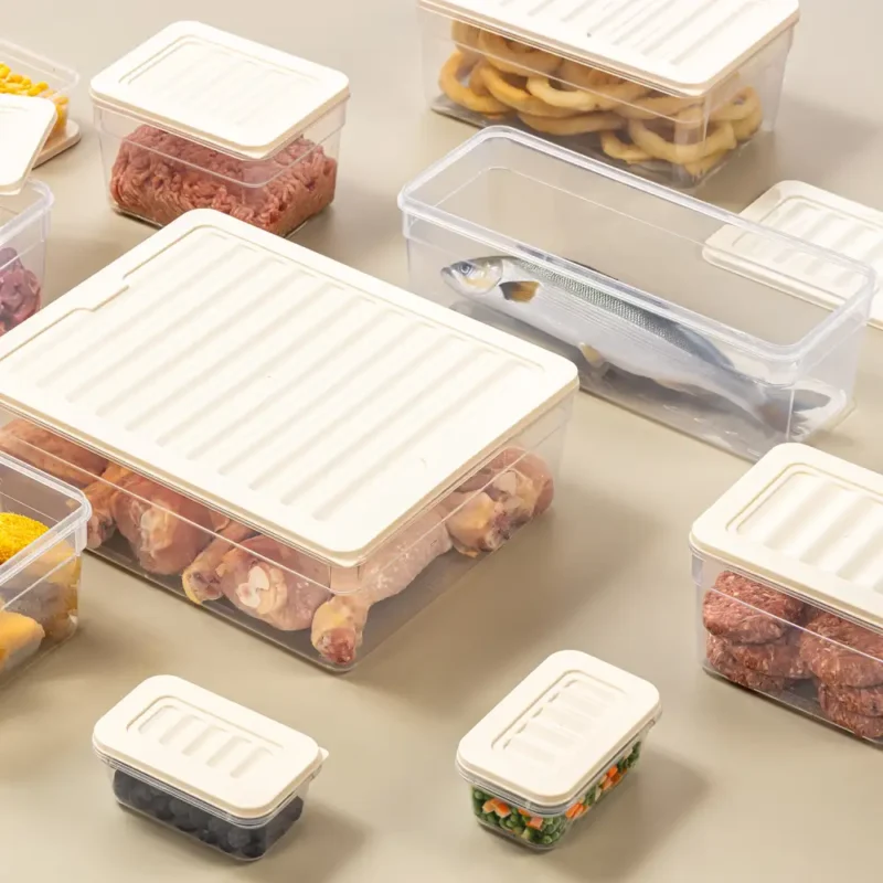 ظرف یخچالی مستطیلی سافت شف ترکیه حجم ۱۱۰۰ میلی کد derin 00984