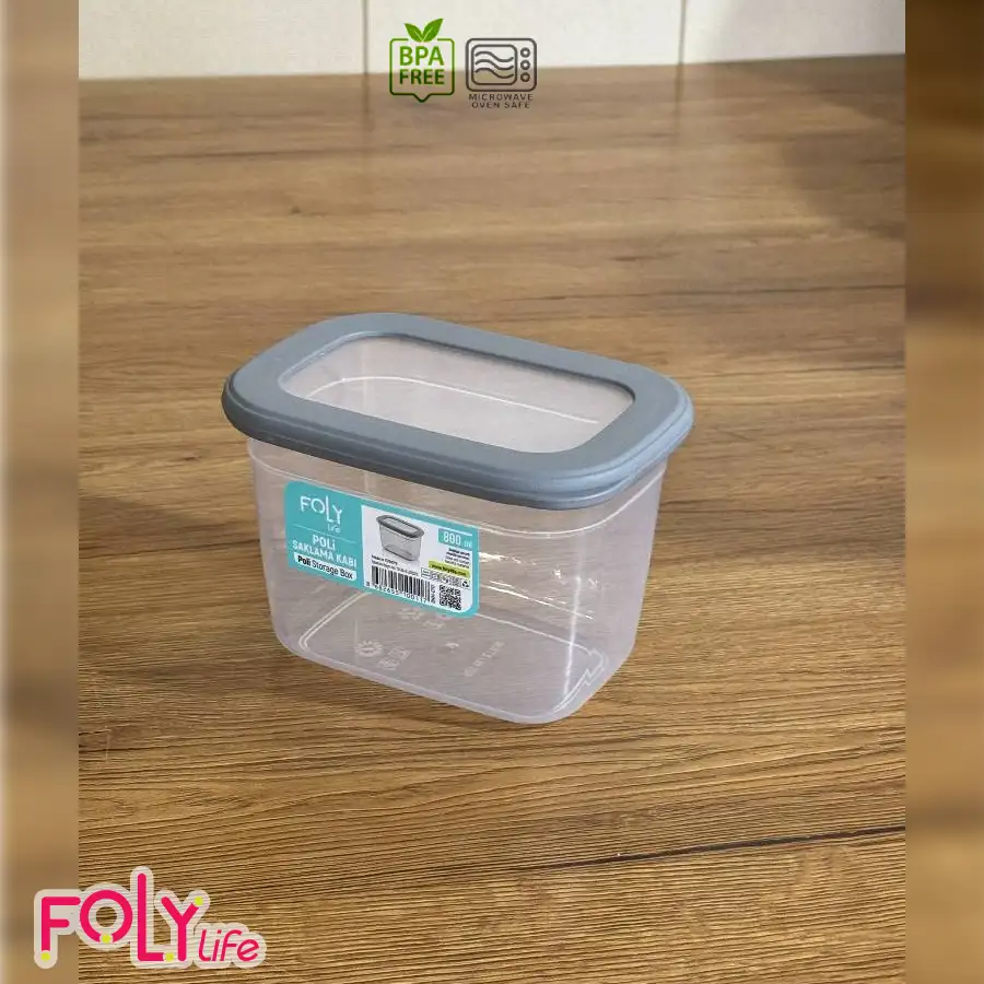 بانکه مستطیلی درب سیلیکونی فولی لایف ترکیه 800 میلی لیتری چهاررنگ کد  POLI SAK 0117 - تصویر 9