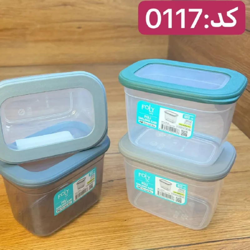 بانکه مستطیلی درب سیلیکونی فولی لایف ترکیه 800 میلی لیتری چهاررنگ کد  POLI SAK 0117 - تصویر 4