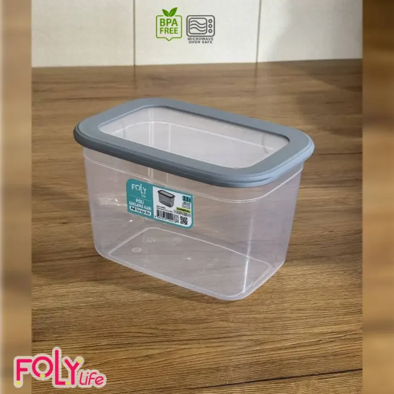 بانکه درب سیلیکونی فولی لایف 2300 میلی  لیتری چهاررنگ کد POLI SAK 0278