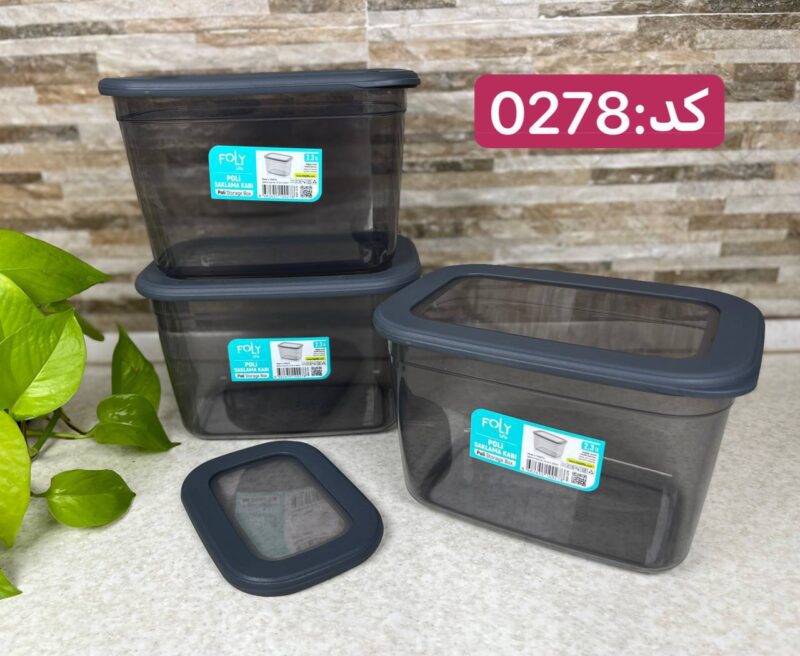 بانکه درب سیلیکونی فولی لایف 2300 میلی  لیتری چهاررنگ کد POLI SAK 0278