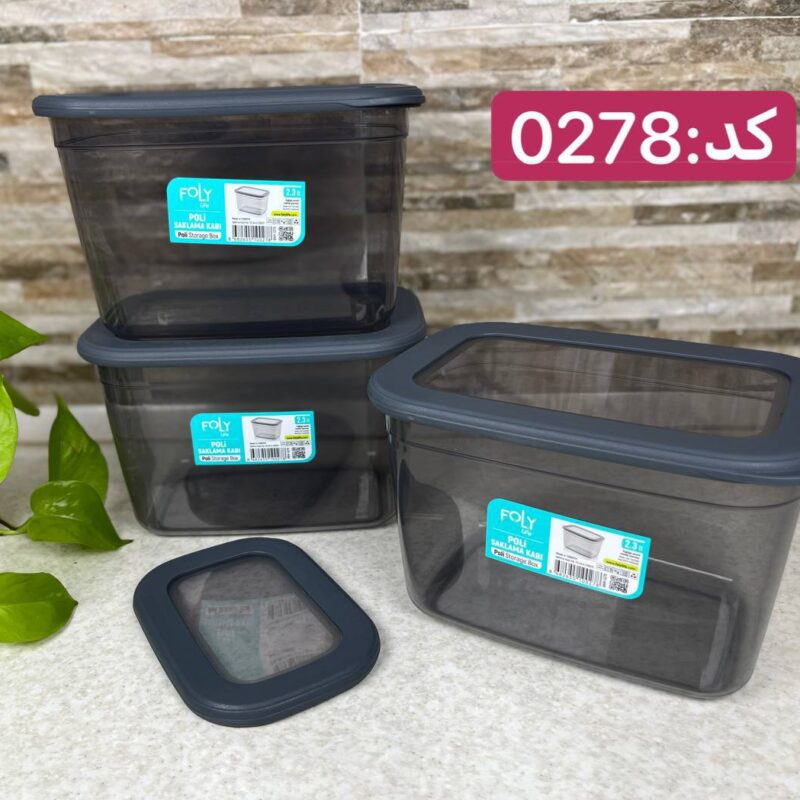 بانکه درب سیلیکونی فولی لایف 2300 میلی  لیتری چهاررنگ کد POLI SAK 0278 - تصویر 6