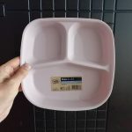 بشقاب صبحانه 3 قسمتی هوبی لایف رنگ کالباسی کد 031298 - تصویر 3