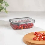 بانکه مستطیلی فولی لایف ترکیه  670 میلی لیتر رنگ دودی کد Peggy 0377