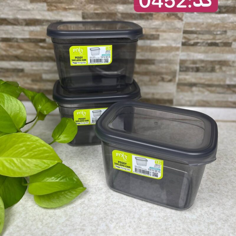 بانکه مستطیلی فولی لایف ترکیه 1300 میلی لیتری کد PEGGY DIK 0452 - تصویر 5