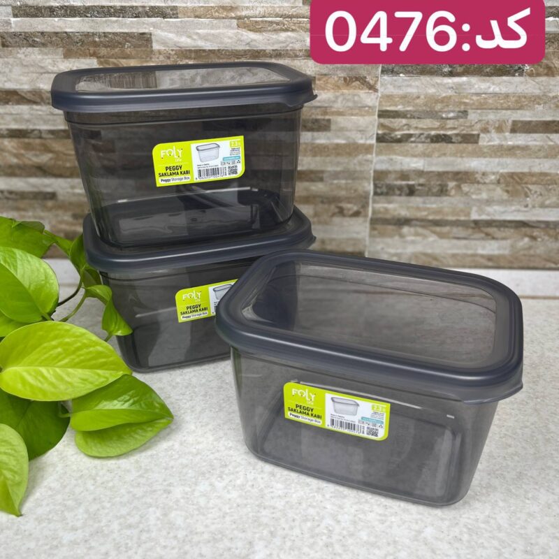 بانکه مستطیلی فولی لایف ترکیه 2300 میلی لیتری کد PEGGY DIK 0476 - تصویر 5