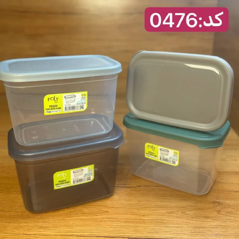 بانکه مستطیلی فولی لایف ترکیه 2300 میلی لیتری کد PEGGY DIK 0476 - تصویر 3