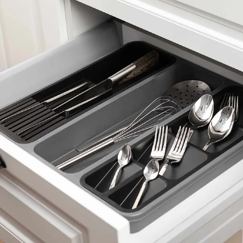 نظم دهنده قاشق و چنگال کشو فولی لایف ترکیه (سه قسمتی) کد 0490