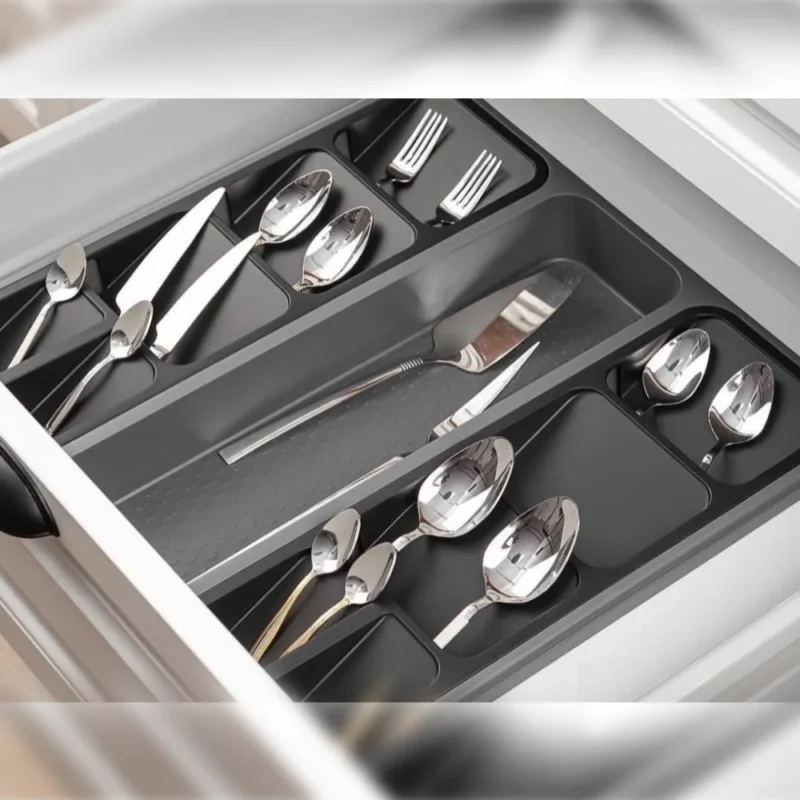 نظم دهنده قاشق و چنگال دراور فولی لایف ترکیه (سه قسمتی) کد 0599