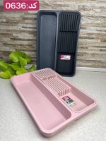 نظم دهنده قاشق و چنگال کشو فولی لایف ترکیه رنگ کالباسی(دو قسمتی) کد 0636 - تصویر 3