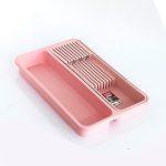 نظم دهنده قاشق و چنگال کشو فولی لایف ترکیه رنگ کالباسی(دو قسمتی) کد 0636