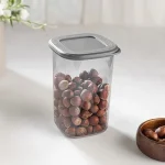 بانکه مربعی درب سیلیکونی فولی لایف ترکیه استوانه ای 1200 میلی  لیتری چهاررنگ کد Poli Kare 0711