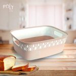 سبد نان طرحدار فولی لایف رنگ کرمی طرح MONNA کد 0773