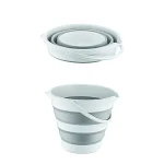 سطل تاشو سیلیکونی هوبی لایف 12 لیتری  رنگ سفید صورتی  مدل مجیک Magic کد 081177 - تصویر 3