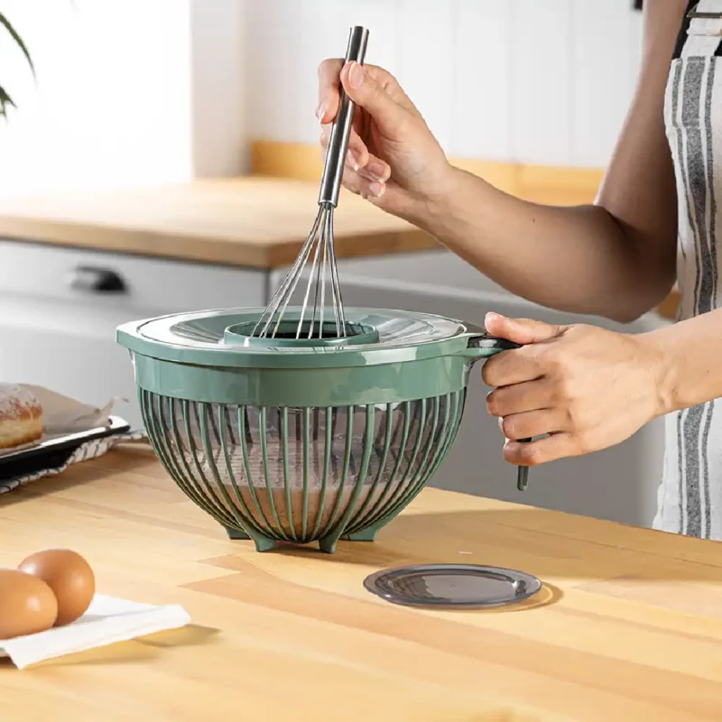 کاسه میکس درب دار فولی لایف ترکیه 3 لیتری چهاررنگ Linea کد Linea 0971