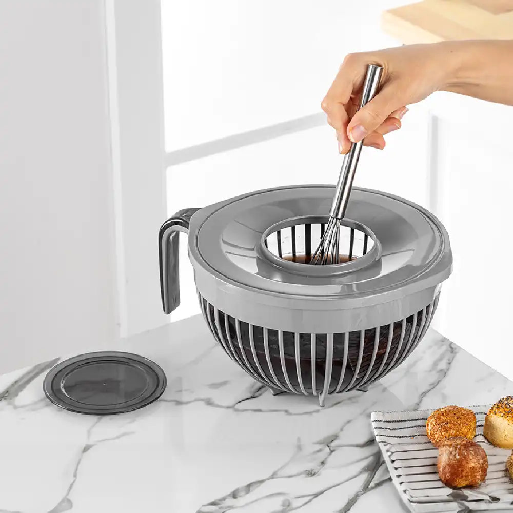 کاسه میکس درب دار فولی لایف ترکیه 3 لیتری چهاررنگ Linea کد Linea 0971 - تصویر 6