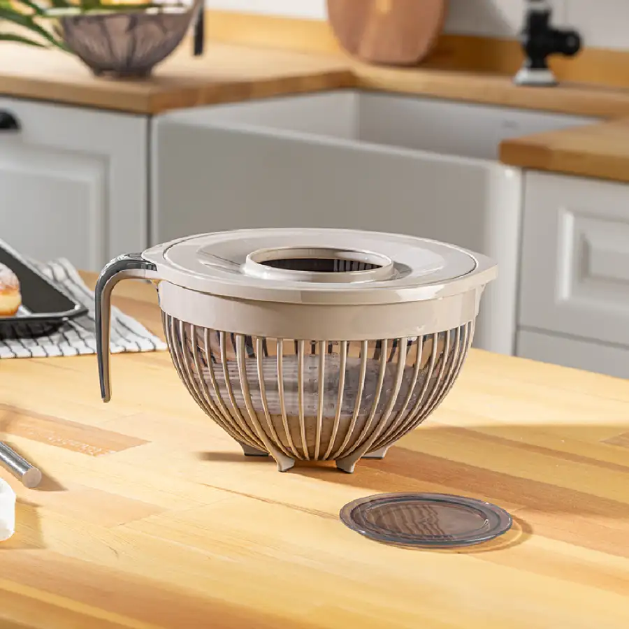 کاسه میکس درب دار فولی لایف ترکیه 3 لیتری چهاررنگ Linea کد Linea 0971 - تصویر 4