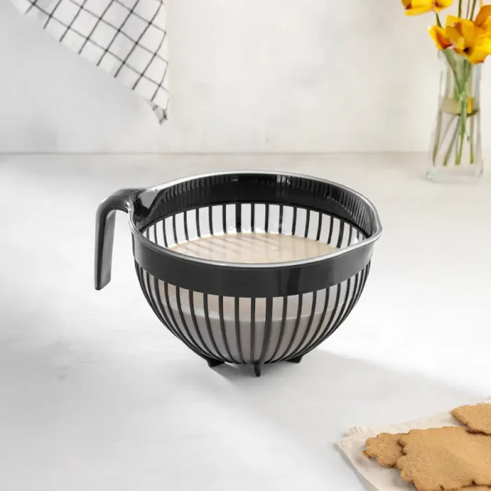 کاسه میکس ساده فولی لایف ترکیه 3 لیتری چهاررنگ  Linea کد 1114 - تصویر 1