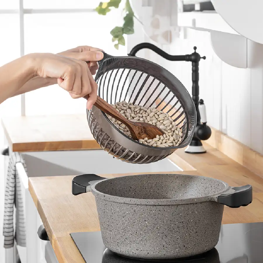 کاسه میکس ساده فولی لایف ترکیه 3 لیتری چهاررنگ  Linea کد 1114 - تصویر 4