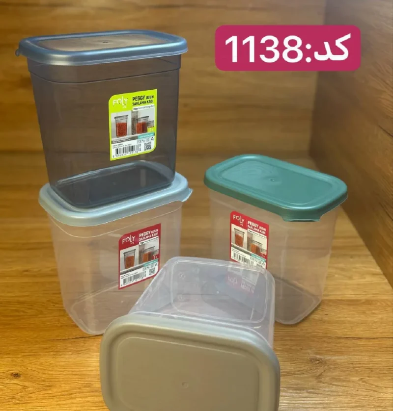 بانکه مستطیلی فولی لایف ترکیه 2000 میلی لیتری کد PEGGY DIK 1138