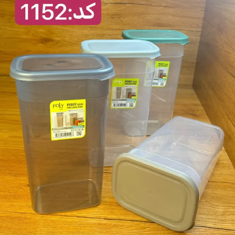 بانکه مستطیلی فولی لایف ترکیه 3200 میلی  لیتری کد PEGGY DIK 1152 - تصویر 3