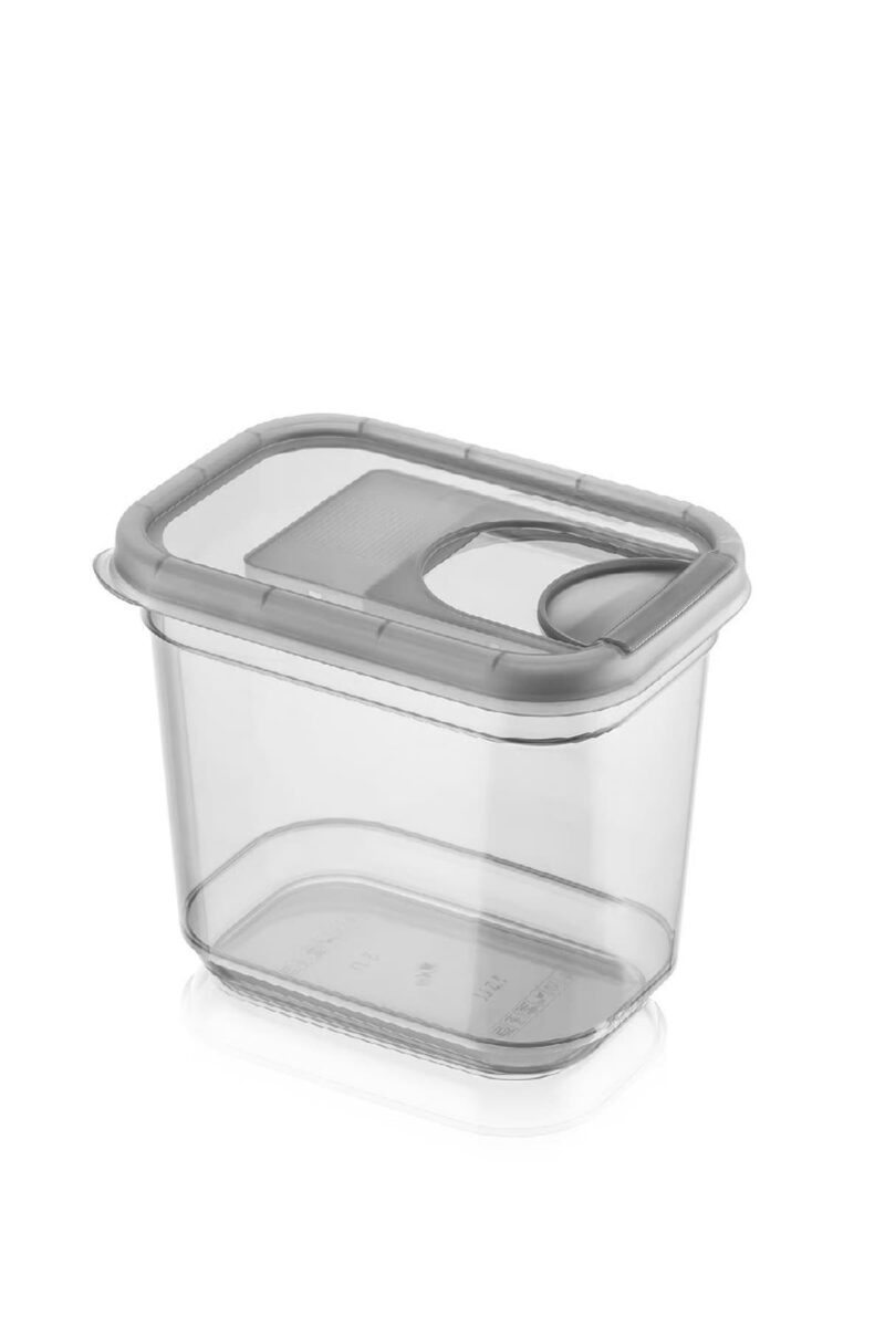 بانکه مستطیلی  درب کشویی کیولوکس  1300 میلی لیتر کد LM-1915