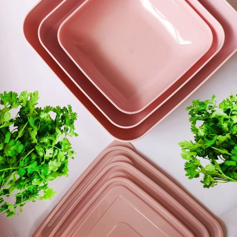 ست فریزر و ماکرو فرش لایف مربعی صورتی SYMPATHY 21197