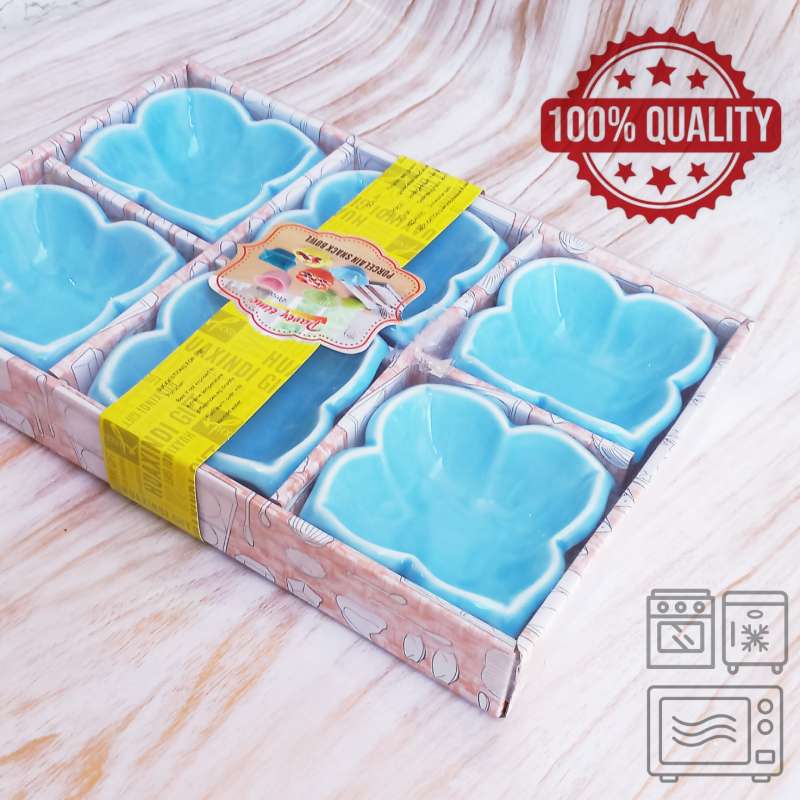 22431-1.jpg اردوخوری سرامیکی مایکرو و فریزری 6 تایی  آبی PartyTime کد albirx-22431 - تصویر 2