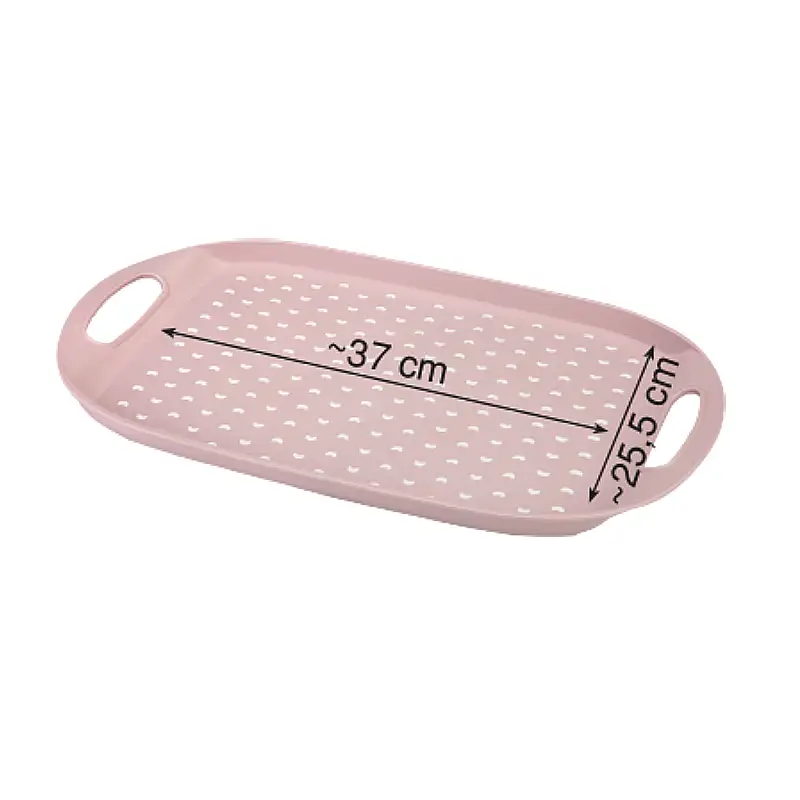 2285 سینی بیضی ضدلغزش هپی لایف ترکیه رنگ کالباسی کد 2285 - تصویر 1