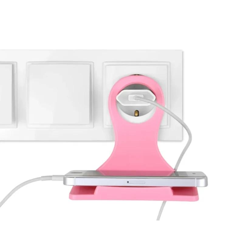 استند و آویز شارژ موبایل هپی لایف رنگ صورتی کد 2370