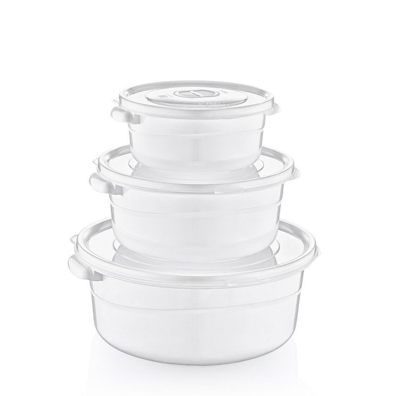 3-lu-yuvarlak-mikrofresh-tencere-0-5-1-2-l81.jpeg ظرف نگهدارنده (قابلمه) مایکروویوی-ست سه عددی گرد هوبی لایف رنگ سفید مدل Mikrofresh کد 021516 - تصویر 1