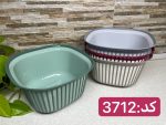 کاسه مربع فولی لایف ترکیه 4 لیتر -چهاررنگ-  مدل Linea کد 3712 - تصویر 3