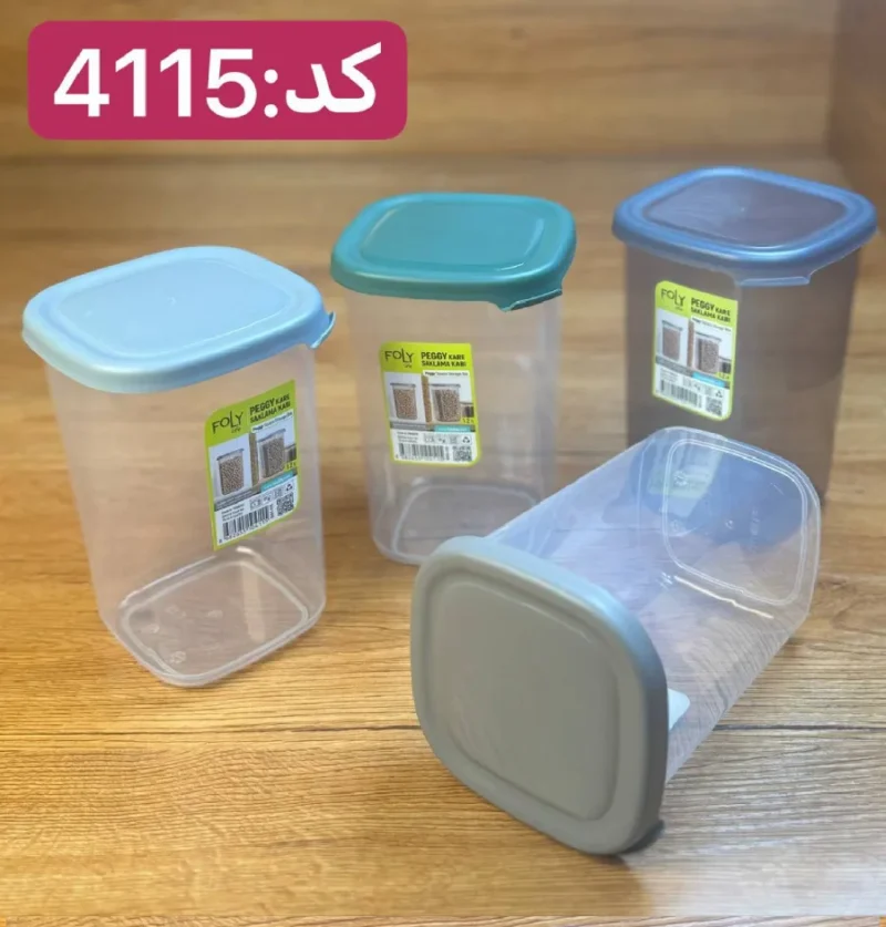 بانکه مربعی فولی لایف 1200 میلی لیتری کد (PEGGYKARE) 4115