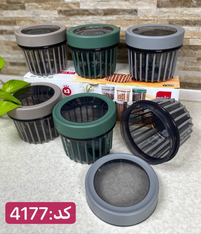 بانکه گرد استوانه ای فولی لایف ترکیه حجم 500 میلی لیتر چهاررنگ کد 4177 Linea