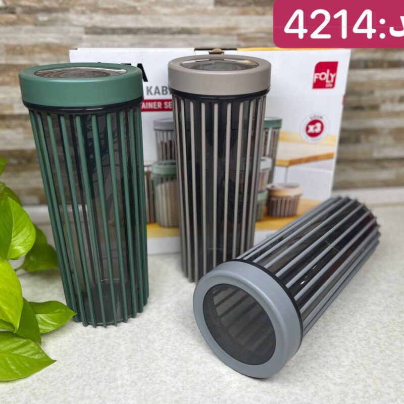 بانکه گرد استوانه ای فولی لایف ترکیه حجم 1700 میلی  لیتری چهاررنگ کد 4214 Linea - تصویر 2