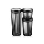 ست سه سایز بانکه گرد درب پیچی فولی لایف ضدنشتی چهاررنگ (LINEA) کد 4313 - تصویر 2