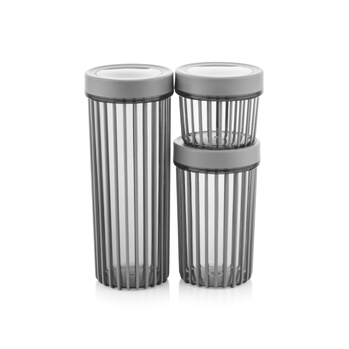 ست سه سایز بانکه گرد درب پیچی فولی لایف ضدنشتی چهاررنگ (LINEA) کد 4313 - تصویر 3