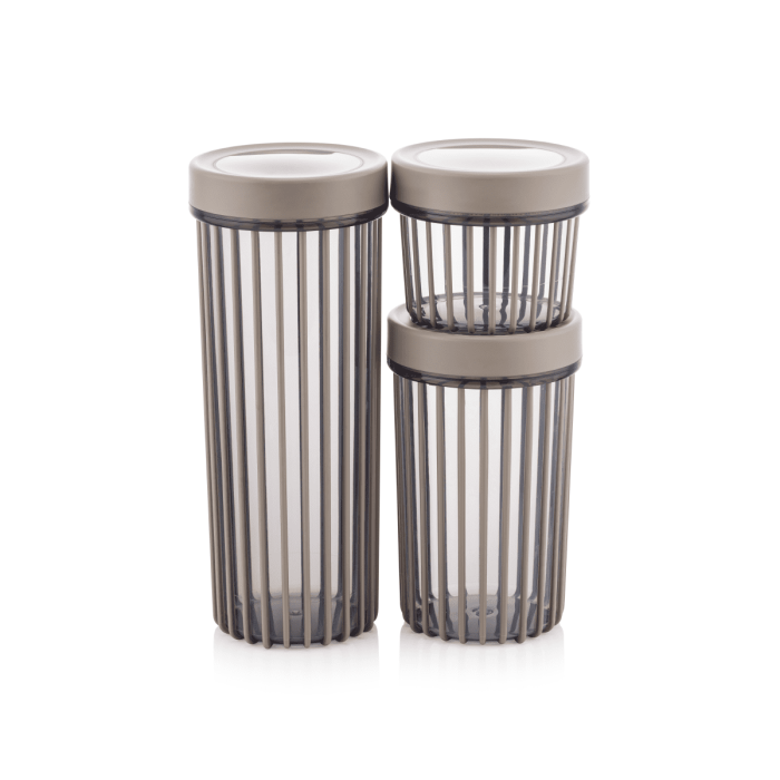 ست سه سایز بانکه گرد درب پیچی فولی لایف ضدنشتی چهاررنگ (LINEA) کد 4313 - تصویر 5