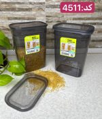 بانکه مستطیلی فولی لایف 1500 میلی  لیتری رنگ دودی کد PEGGY DIK 4511 - تصویر 4