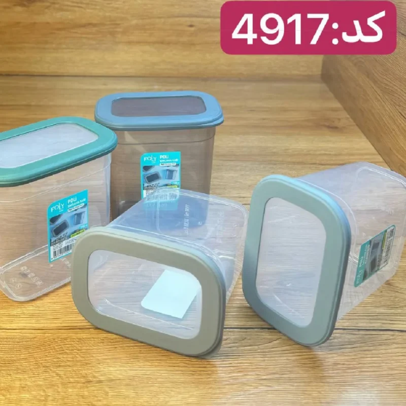 بانکه درب سیلیکونی فولی لایف مستطیلی حجم 1150 میلی لیتری چهاررنگ کد POLI SAK 4917 - تصویر 4