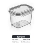 بانکه درب قفلدار فولی لایف ضدنشتی 1300 میلی لیتری رنگ دودی (tesny) کد 4979 - تصویر 2