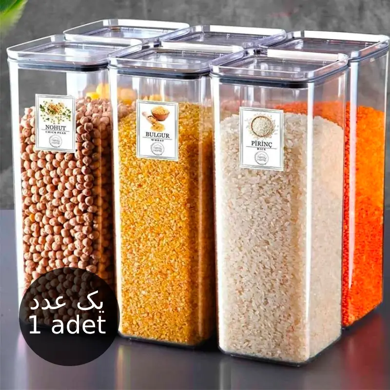 50561.webp بانکه  مربعی شفاف درب واشردار ضدنشتی  - 2000 میلی لیتر-  برند کیولوکس ترکیه LN-0561 - تصویر 1